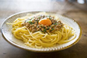 Natto spaghetti